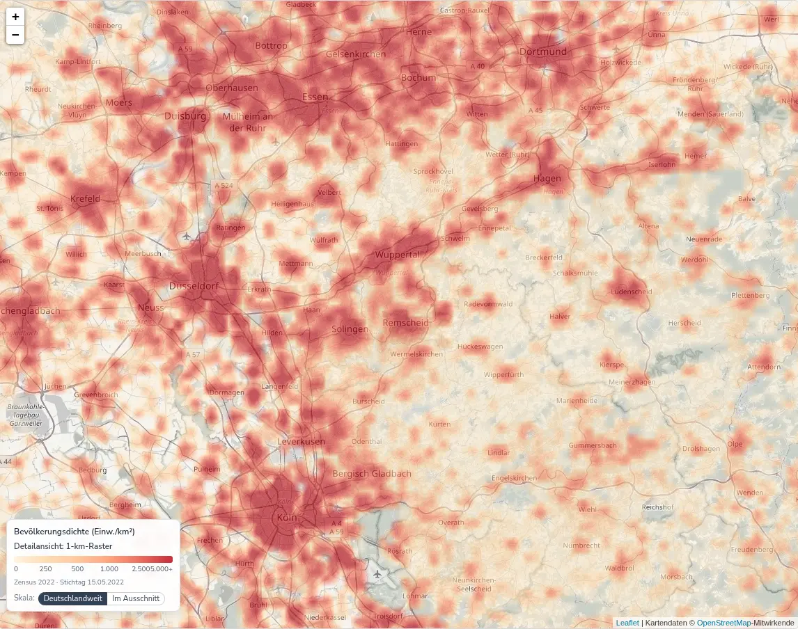 1-km-Heatmap
